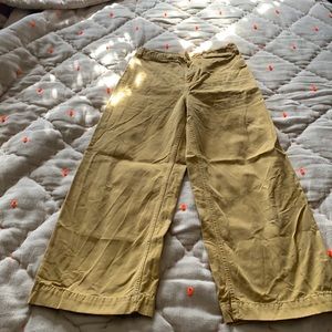 Free People wide leg cropped pants, size 26